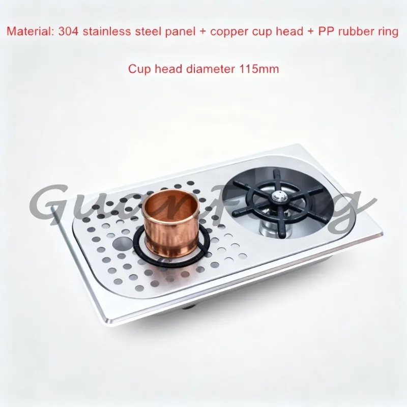 Stainless Steel High-pressure Glass Washer, Automatic Bar Cup Washer for Quick Cleaning of Beverage Utensils