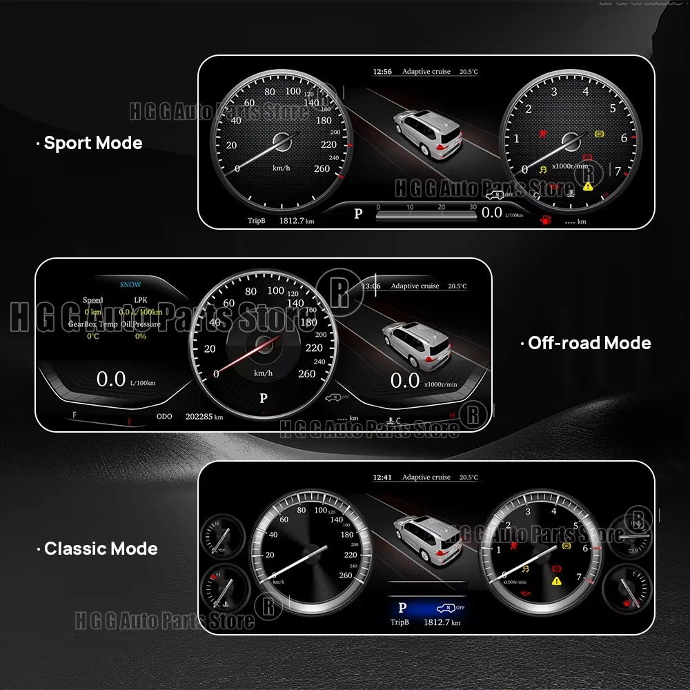 

For Toyota 4Runner 4 Runner 2010 2011 2012 2013-2022 Car Digital Cluster LCD Dashboard Instrument Panel Multifunctional Linux