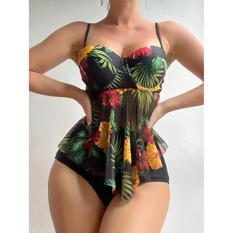 Women Designer Bikini Set for Women Two Pieces Set High Waist Swimsuit Slimming Bathing Suit Female Push Up Vintage Beachwear