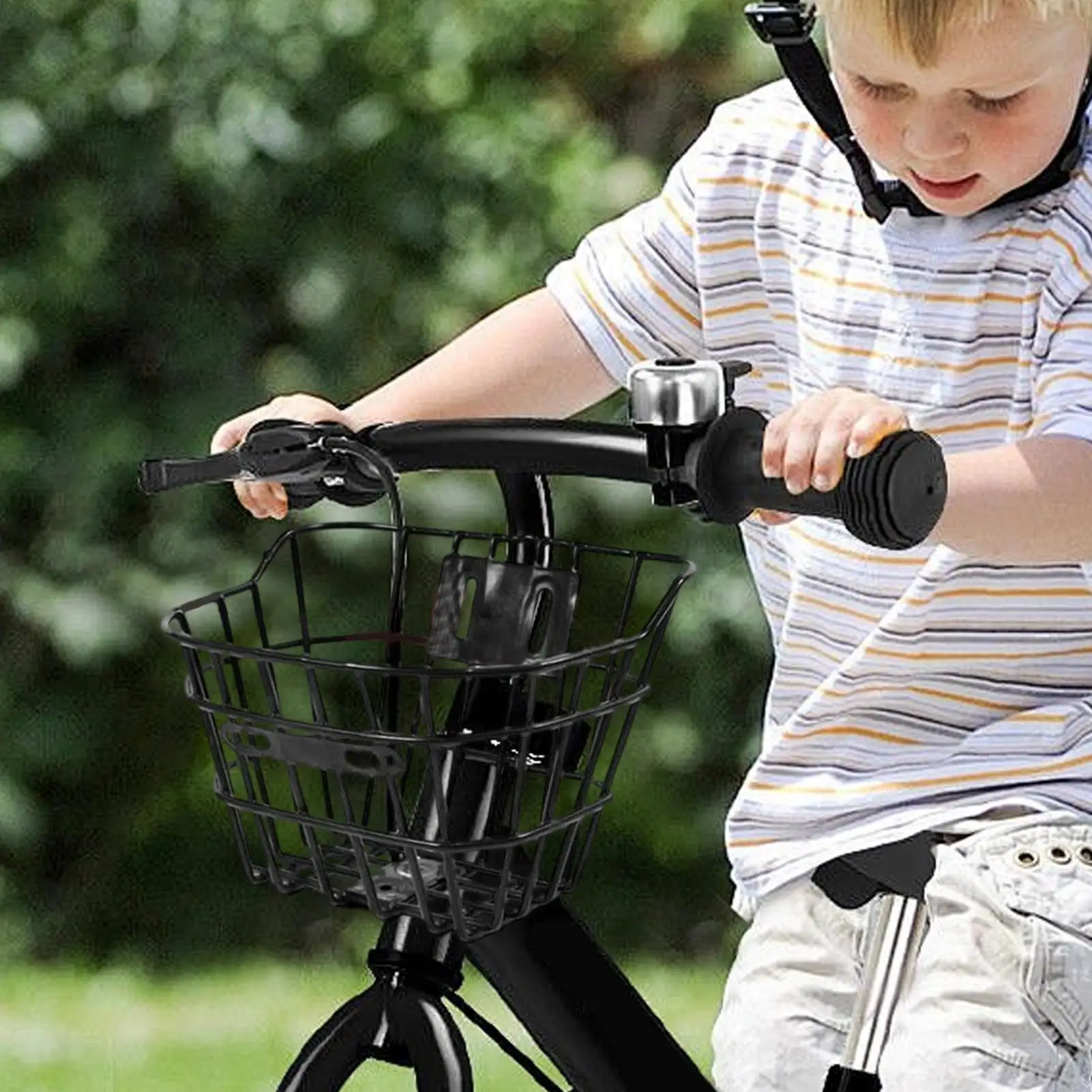 

Front Bikes Baskets Large Capacity Front Mount Bikes Basket Accessories Storage Attachment Carrier Holder For Adult Mountain