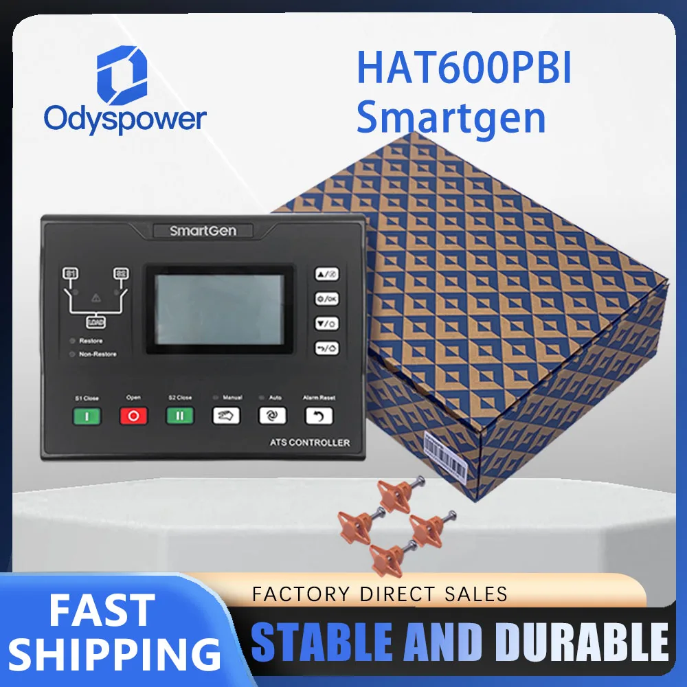 Controlador Original HAT600PBI SmartGen ATS controlador de conmutación automática de doble suministro generador diésel ATS