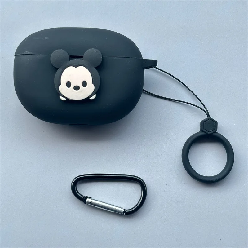 غطاء سماعة أذن كرتوني لهاتف هواوي Freebuds 5i من السيليكون لسماعات Freebuds 6i ملحقات غطاء حماية مع خطاف