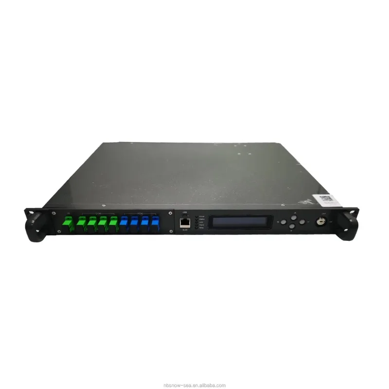 

1550nm 4x23dBm Gain Output CATV EDFA Optical Amplifier with WDM and AGC and Dual Power Supply and Simple Network Management Func