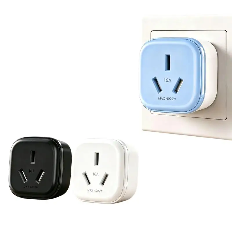 10A To 16A Power Plug Adapter Flame Retardant PP Material 4000W For Home AC Water Heater Use Universal Travel Converter Adapter