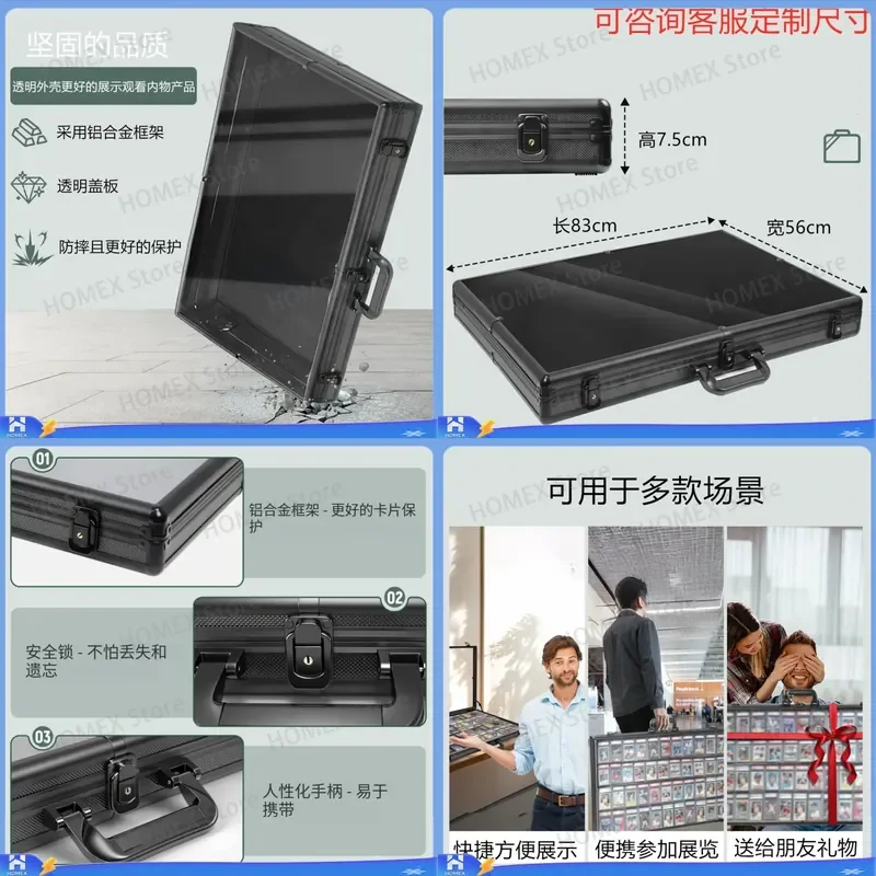 Portable Foldable Aluminum Alloy Storage Box Customized Silver Tool Case Night Market Stall Container
