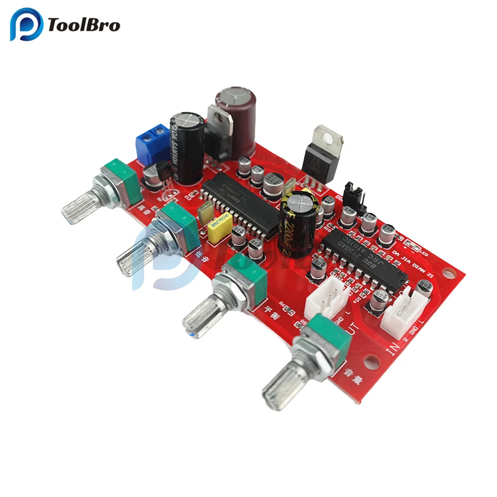 Imagem -05 - Hifi Pré-amplificador Amplificador Placa Bbe Preamp Treble Bass Balance Controle de Volume Upc1892 Mais Jrc2150 dc 12.524v ac 916v