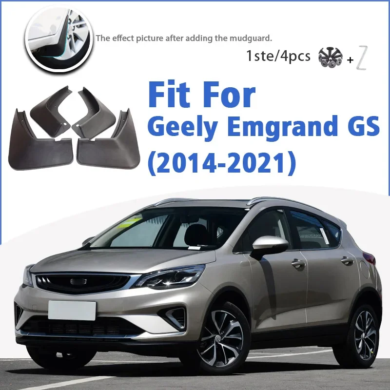 

Mudguard For Geely Emgrand GS 2014-2021 Front Rear 4pcs Mudflaps Mudguards Car Accessories Auto Styline Splash Guard Fender