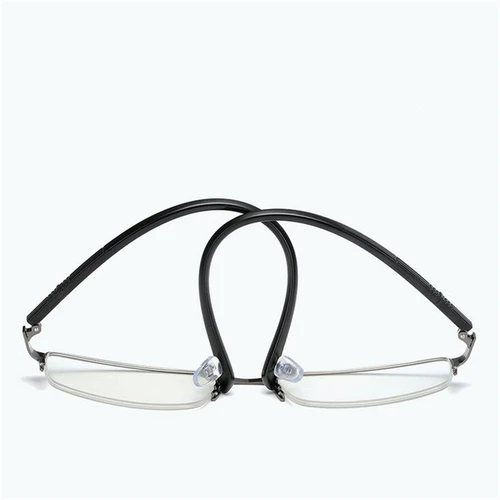 Imagen 2 del producto Gafas fotocromáticas TR90 cuadradas semisin montura para miopía, gafas graduadas para miopía para hombres de 0-0,5-0,75 a-6,0
