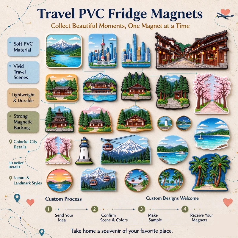 High Quality Custom Soft PVC Fridge Magnets Photo Soft PVC Picture Magnetic Fridge Magnet Personalized Soft Rubber Fridge Magnet