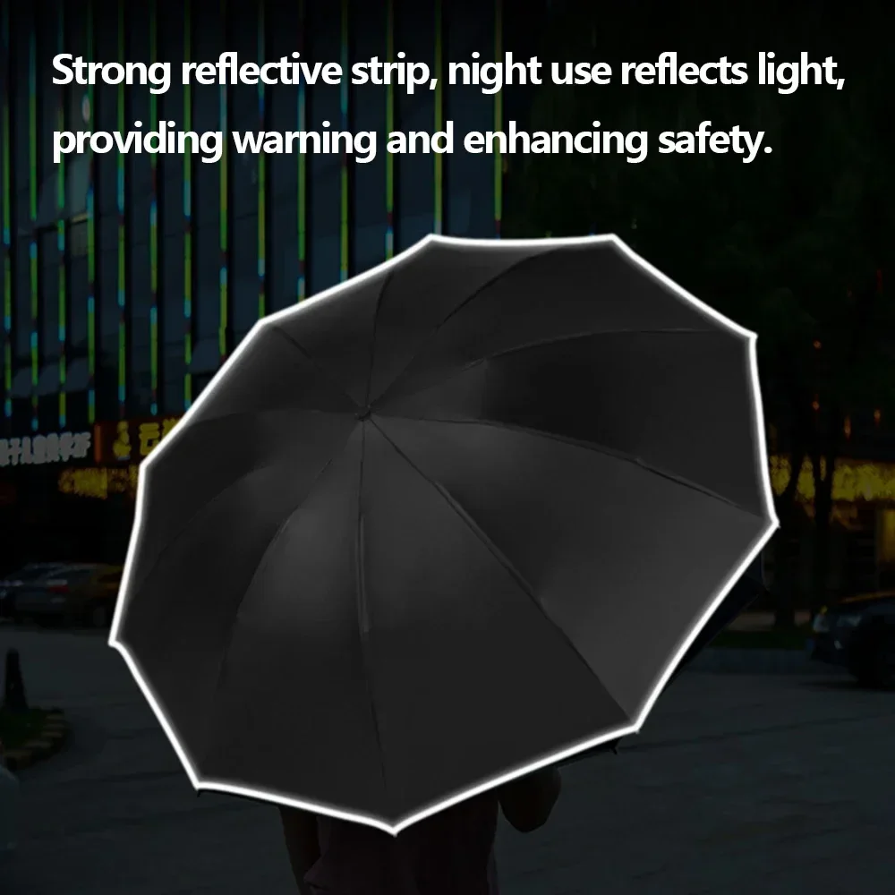 Fashion Large Travel Umbrella Windproof Strong Windproof Waterproof Umbrella Fully Automatic Open And Close Golf Umbrella UPF50+