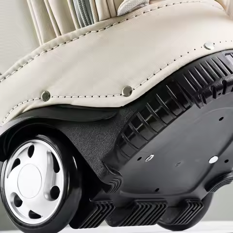 TTYGJ New Golf Bag Lightweight Waterproof Stand Bag 6 Grid With Wheels Men And Women Large Capacity Golf Cart Club Standard Bag