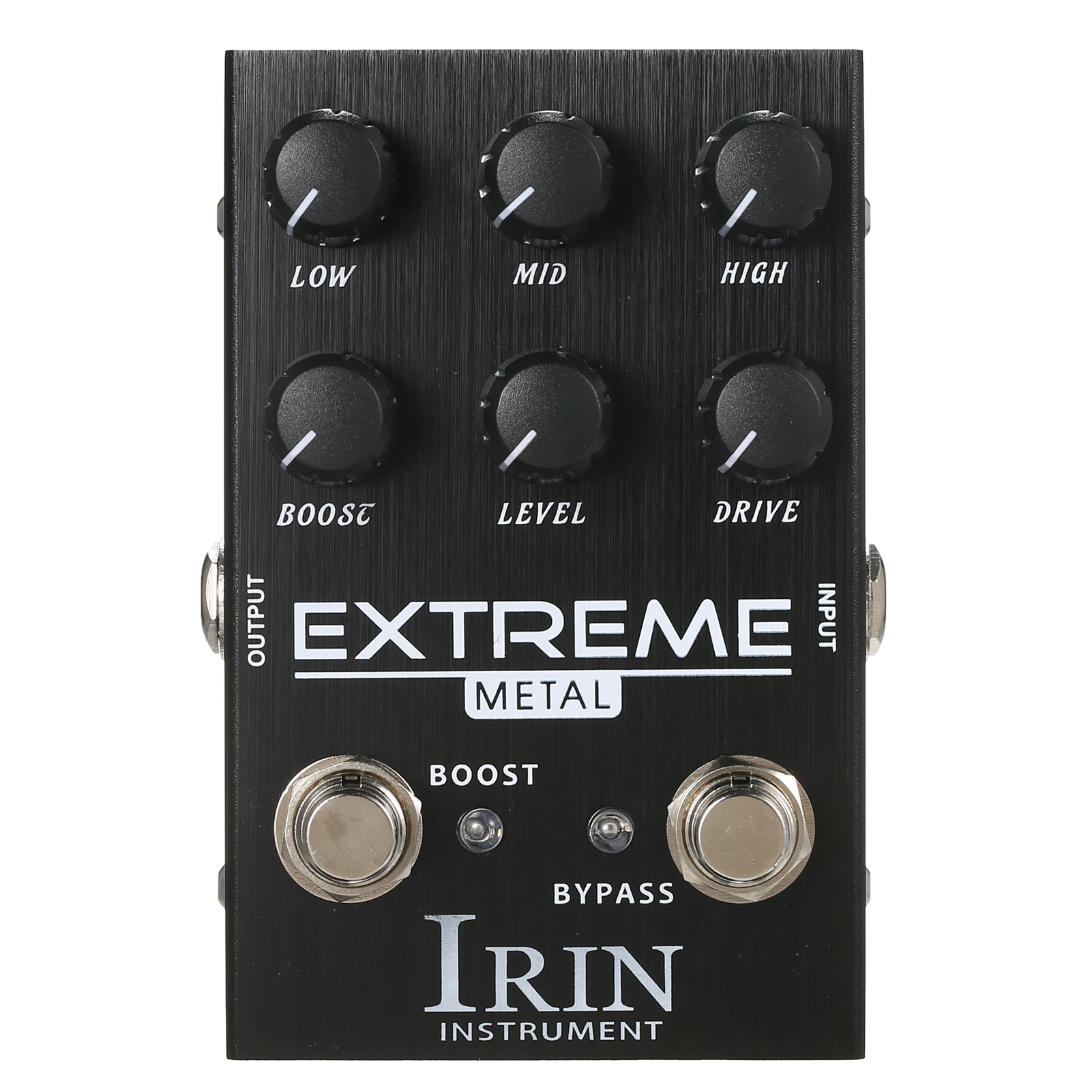 IRIN Distortion Guitar Effect Pedal Portable Guitar Effector with High Medium Low Frequency Boost Level Drive Controls