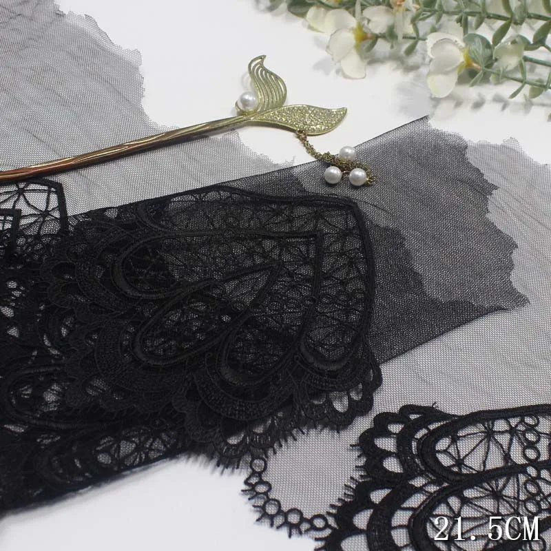 

40Yds Black White Lace Trims For Clothing Accessories Dress Sewing Applique Costume Lace Fabrics High Quality