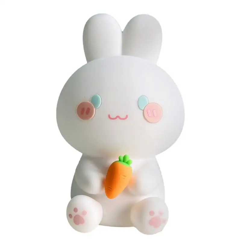 

Bunny Lamp Cute Bunny Lamp Desk Table Decorations Rechargeable Silicone Kawaii Rabbit Nightlight Cordless Dimmable Bedroom