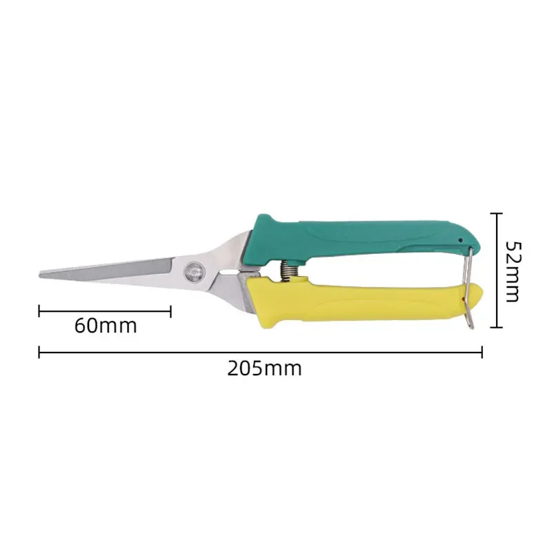 Stainless Steel Blade PP Handle Spring Effort Saving Splicing Colors Pruning Shears Bonsai Fruit Tree Prune Garden Scissors
