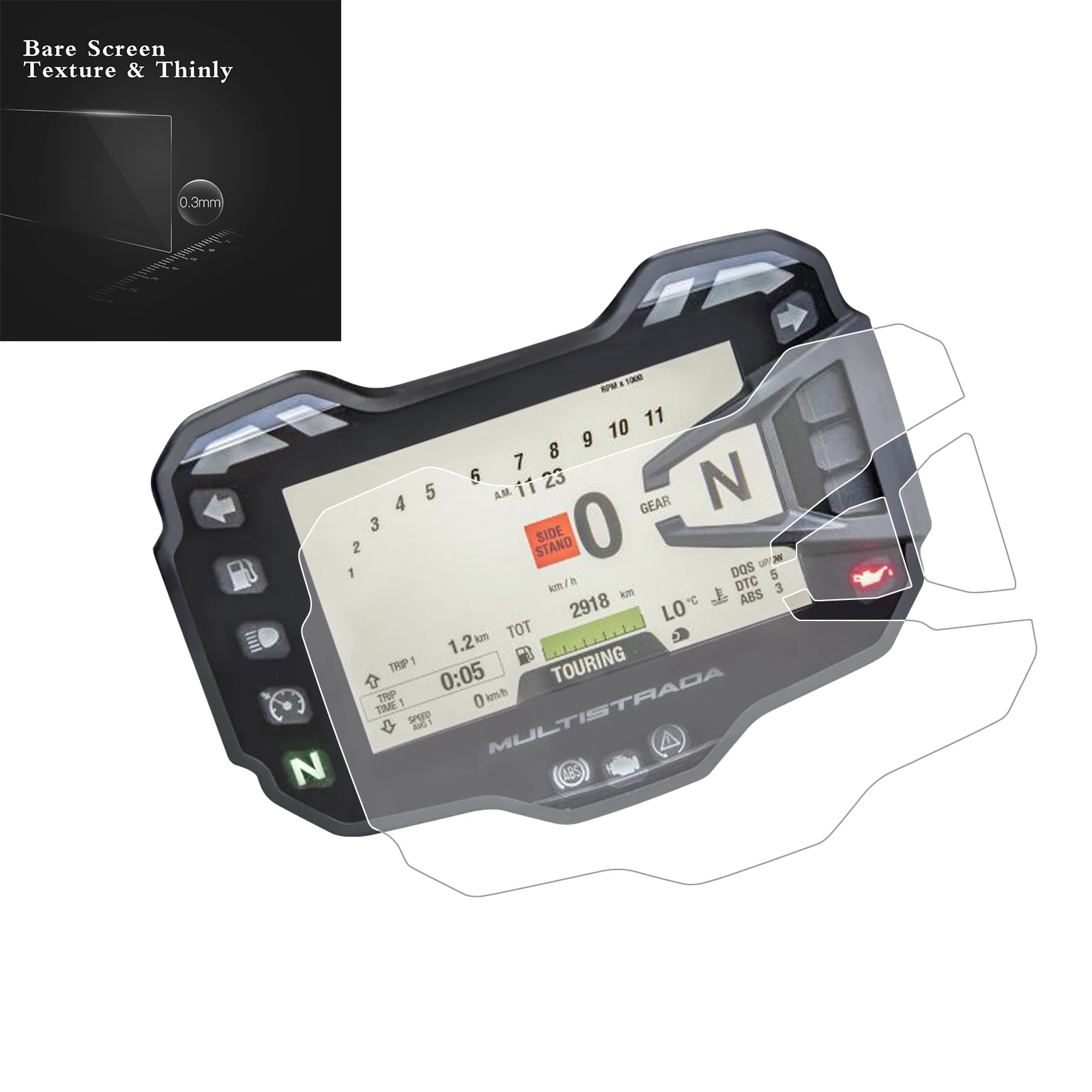 

Защитная пленка от царапин на мотоцикл для DUCATI Multistrada 950 1200 2015-2017 2016