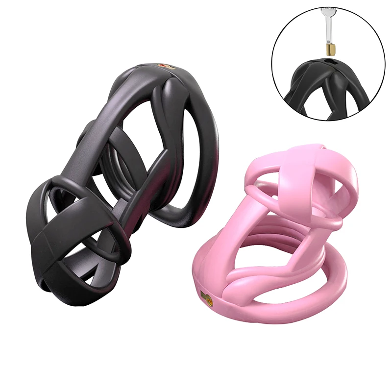 Male Penis Chastity Cage Set Mini Small Long Bird Chastity Cage With 4 Cock Rings Penis Lock Bondage Slave Man Sex Toy