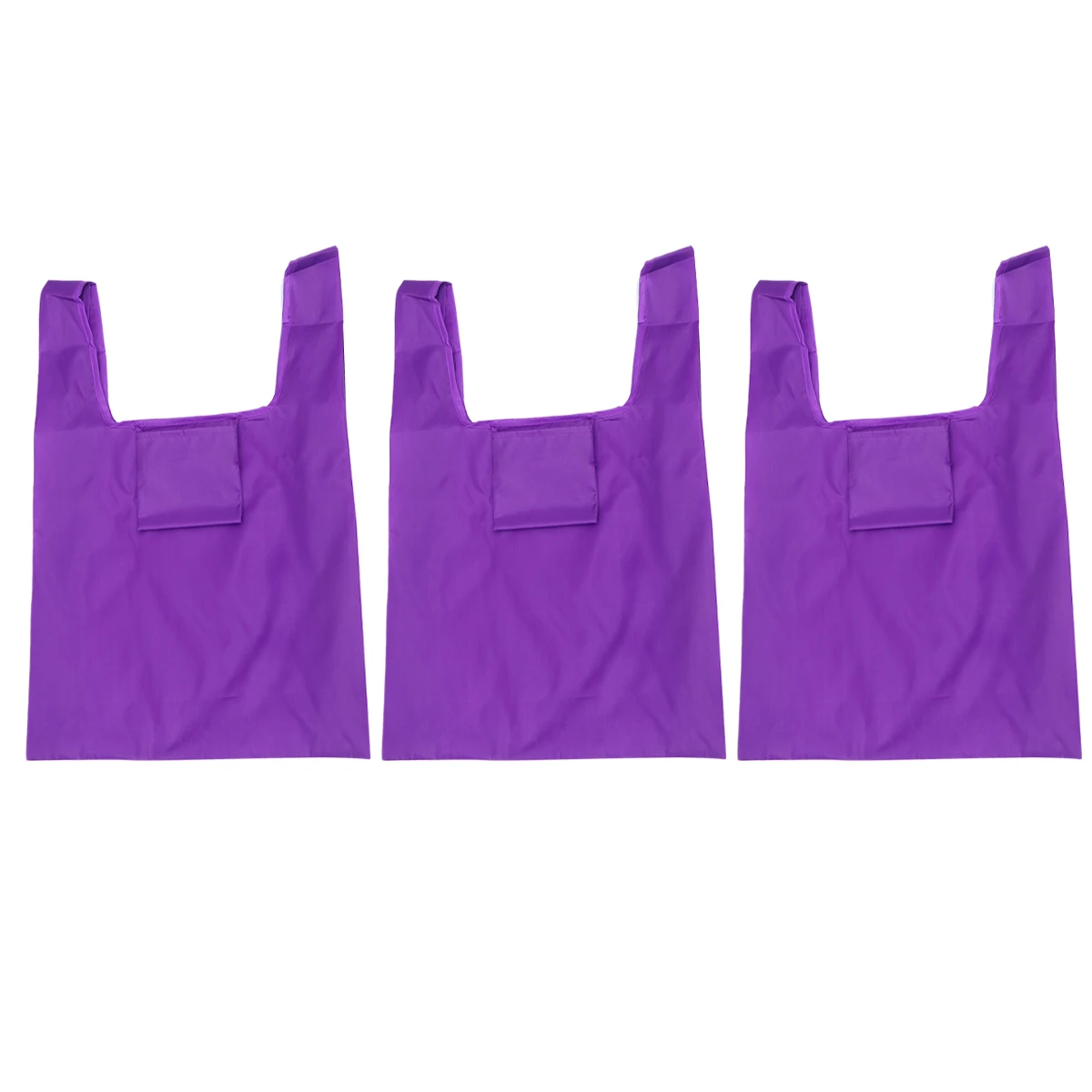 

3 Pcs Eco Friendly Shopping Bag Outdoor Tote Storage Pouch Square Portable Supermarket