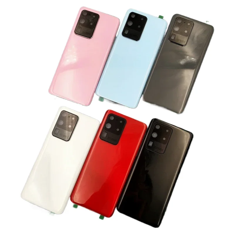 

Для Samsung Galaxy S20 Ultra SM-G988 задняя крышка аккумулятора задний корпус запасные части с объективом камеры