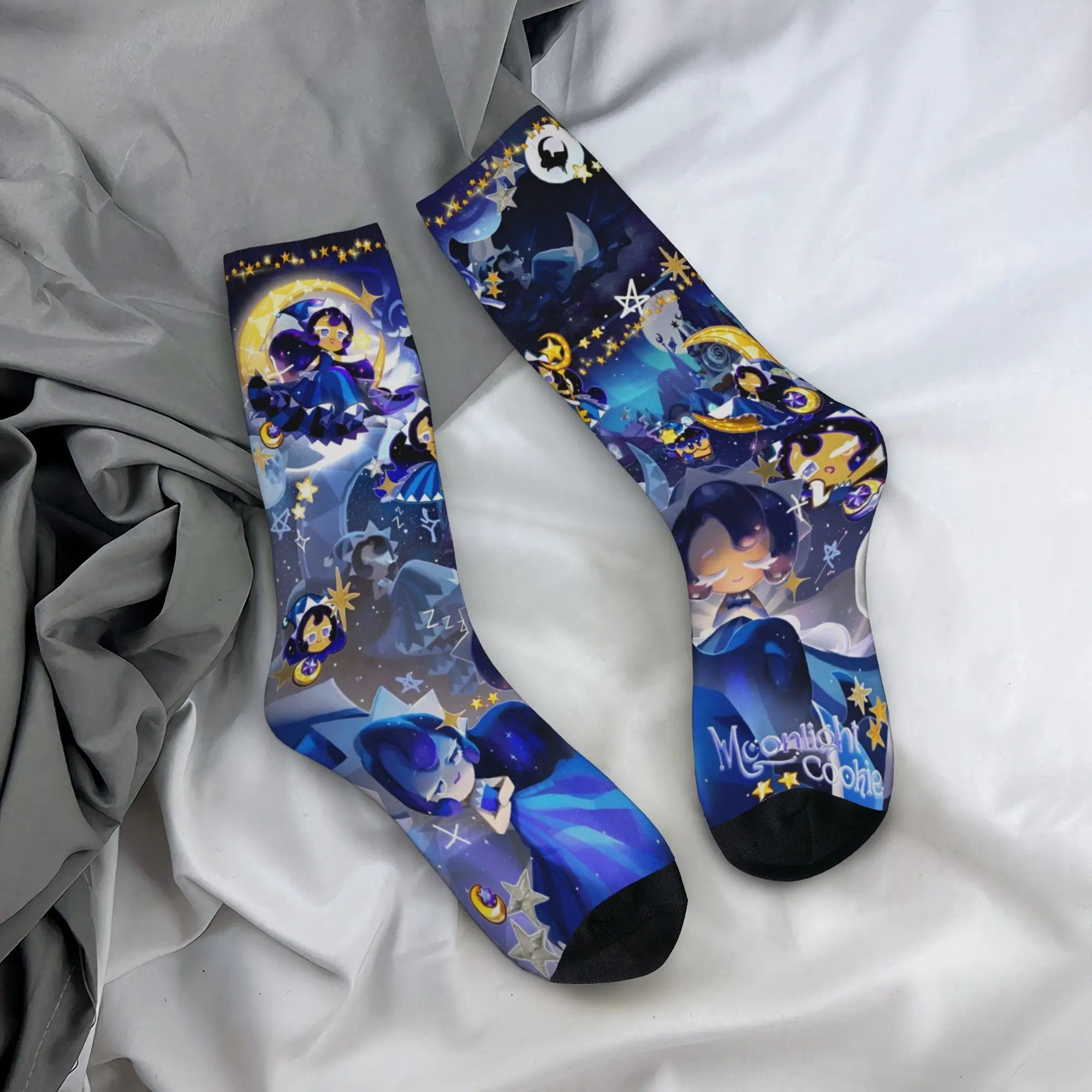 Crazy Women Men Socks Cookie Run Kingdom  Merchandise Soft Video Games High Quality Dress Socks All Seasons