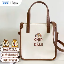 Disney Chip and Dale Tote Bags for Women Large Capacity Kawaii Crossbody Shoulder Bag Anime Case Cute Wallet