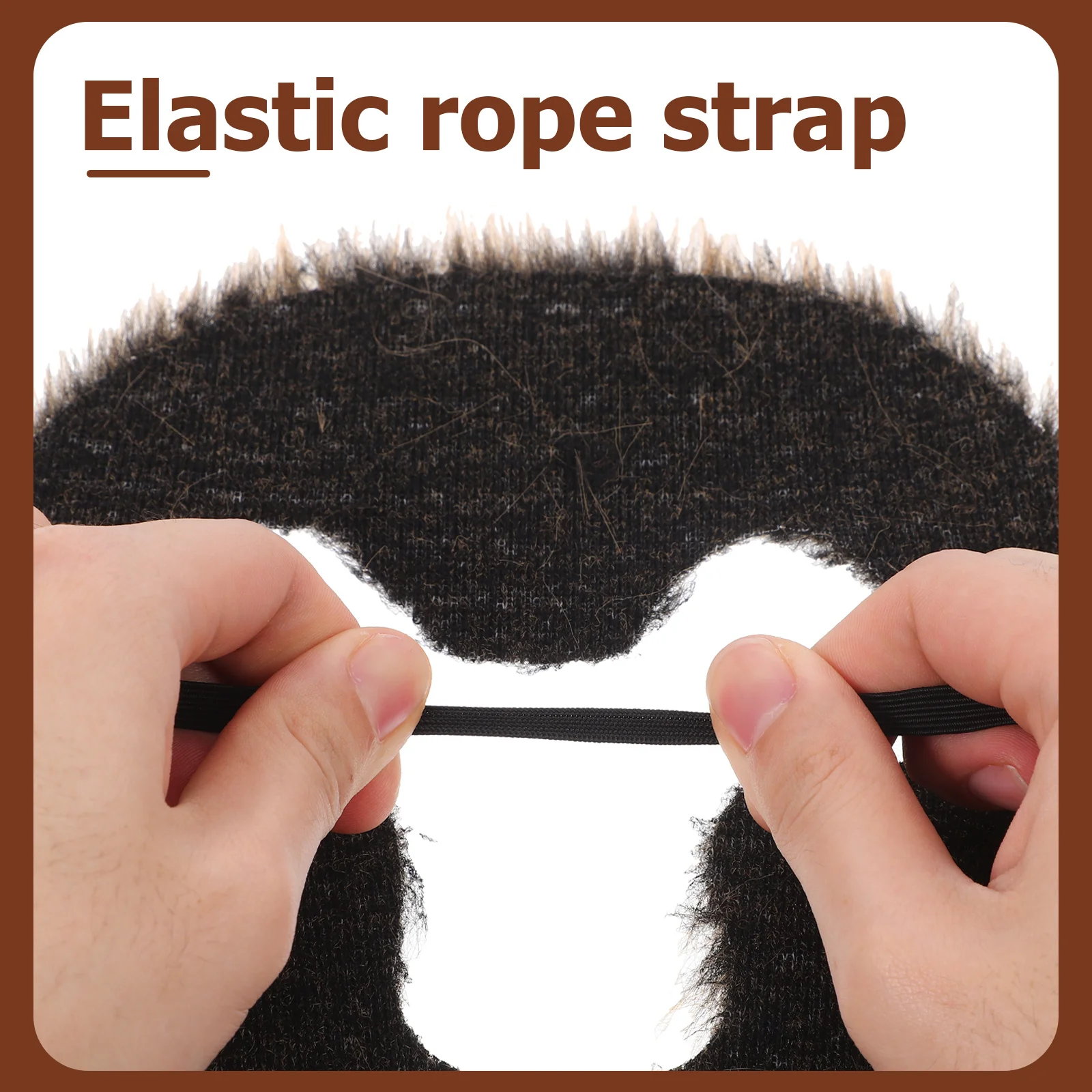 1 pièces singe barbe Costume réaliste brun poils du visage pour Cosplay fête mascarade vacances Animal Costume adulte fausse barbe hommes