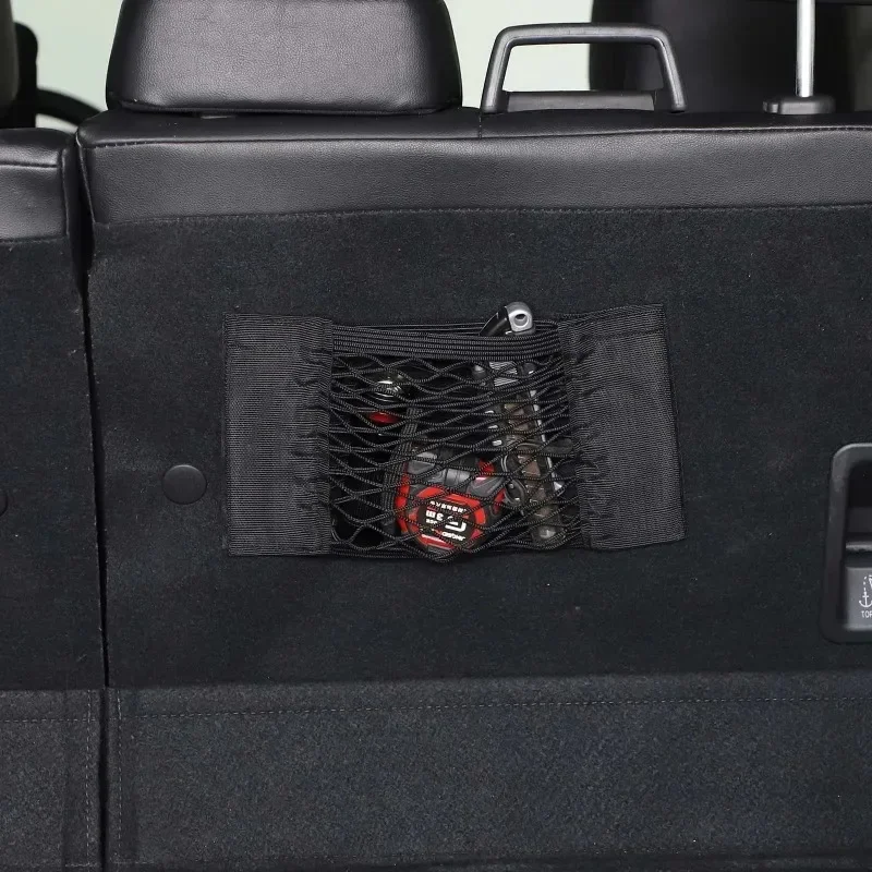 

Suetlcoity For Subaru Forester 2013-2018 Car Trunk Cargo Organizer Storage Elastic Mesh Bag Luggage Cargo Car Accessories