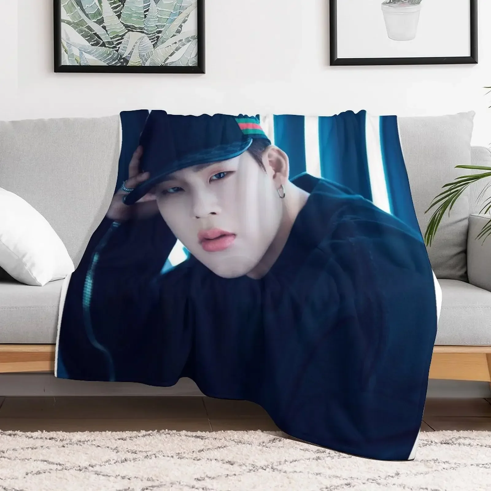 

Jooheon Throw Blanket funny gift Large Loose Baby Blankets