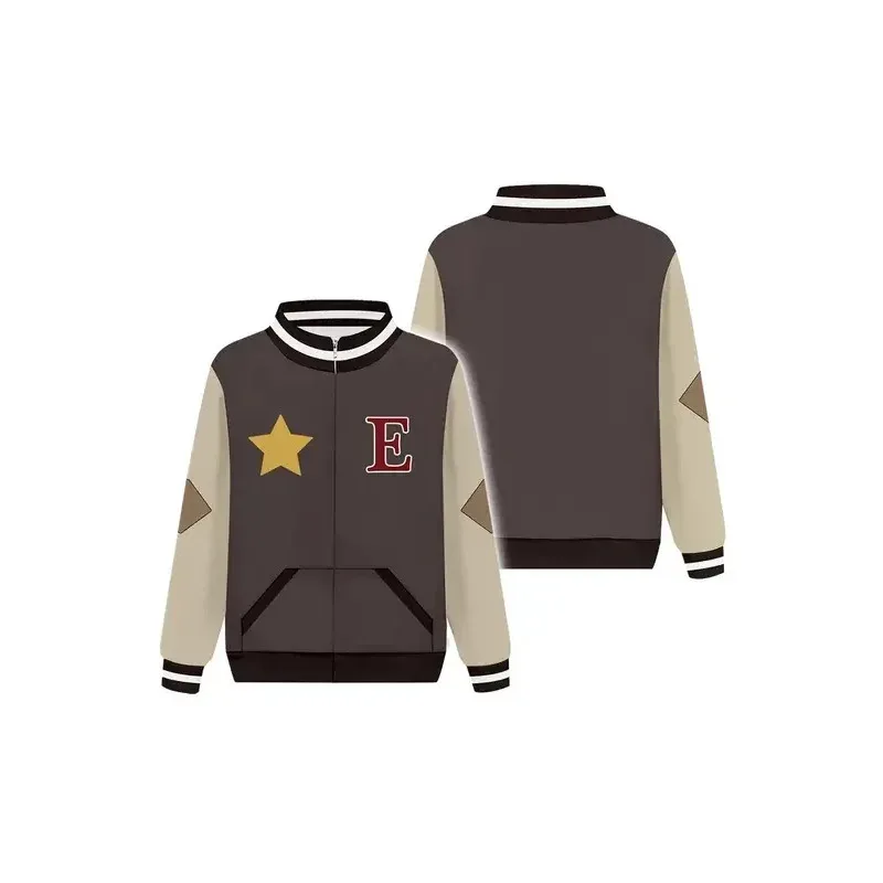 Novo 2025 um anime a coruja cos casa luz noceda cosplay traje com capuz com capuz zip up jaqueta de beisebol casaco casual w7r2y