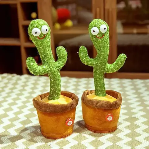 Tanzendes und sprechendes Kaktusspielzeug Sunshine Cactus Elektronisches Plüschspielzeug für Kinder mit 120 Liedern. Kindergeburtstagsgeschenke