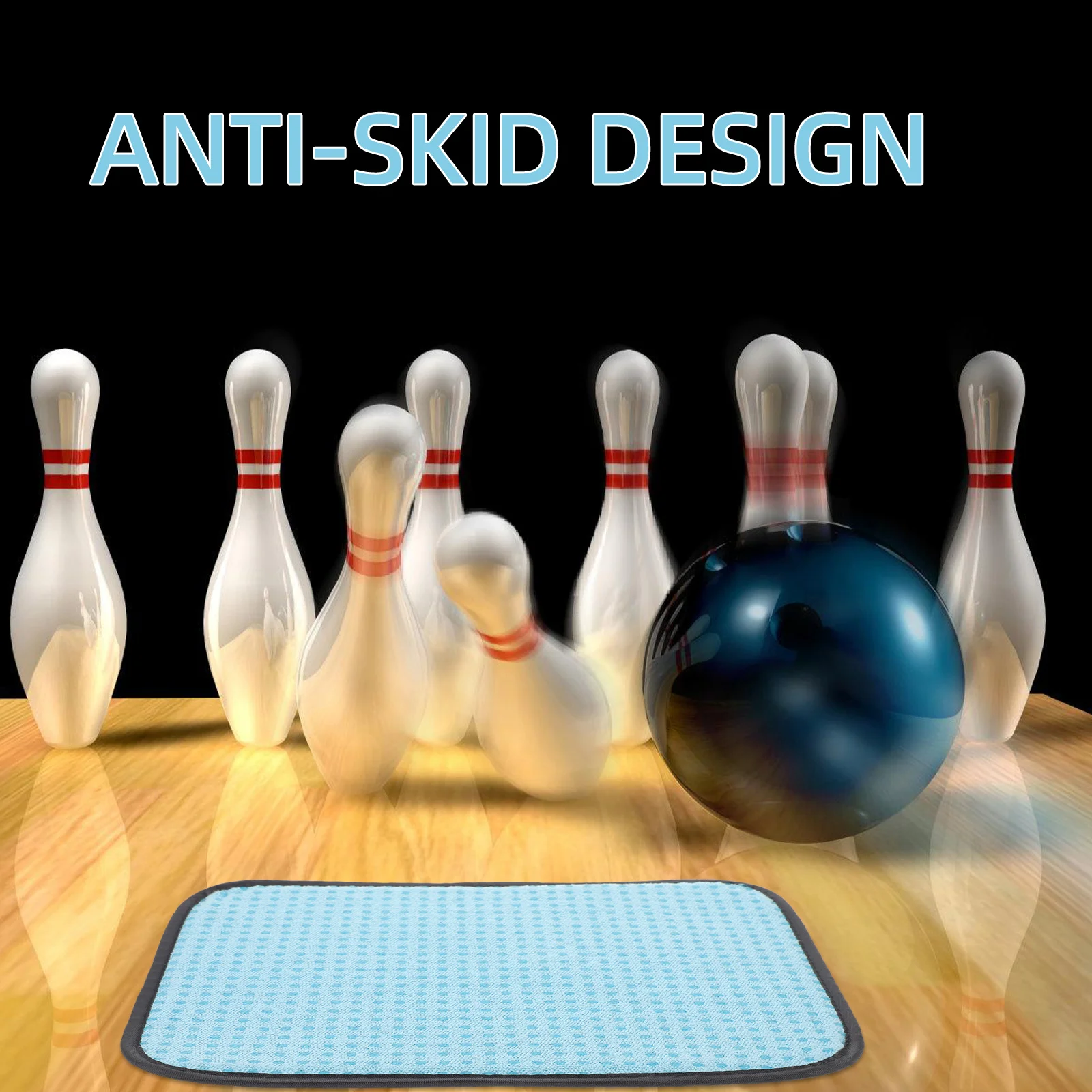 منشفة كرة البولينج الفعالة، تصميم محمول خفيف الوزن ينظف بدون خدوش، رائعة للاستخدام الاحترافي وغير الرسمي