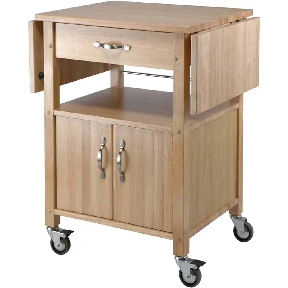 Winsome Wood Drop-Leaf Kitchen Cart