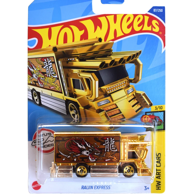 2022-87 Hot Wheels Cars RAIJIN EXPRESS 1/64 Metal Die-cast Model Collection Toy Vehicles