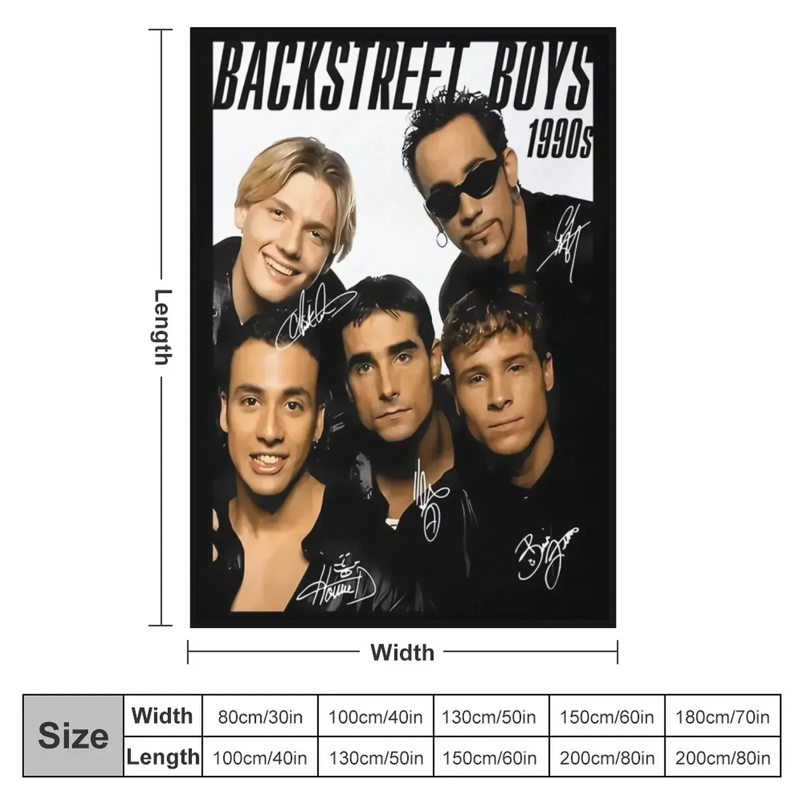 BSB Backstreet Boys Throw Blanket Soft Beds Soft Polar Blankets