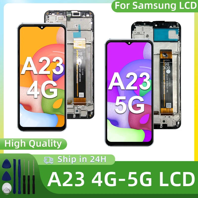 IPS pour Samsung Galaxy A23 affichage A235 SM-A235F LCD écran tactile numériseur A23 5G affichage A236 LCD SM-A236U A236B remplacer les pièces