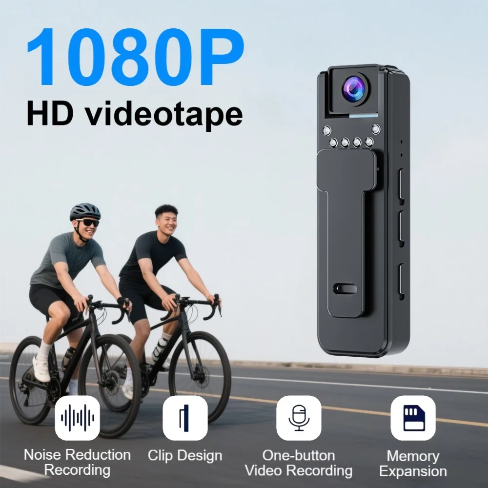 1080P Mini Body Camera 180° Rotatable Lens Body Mounted Came