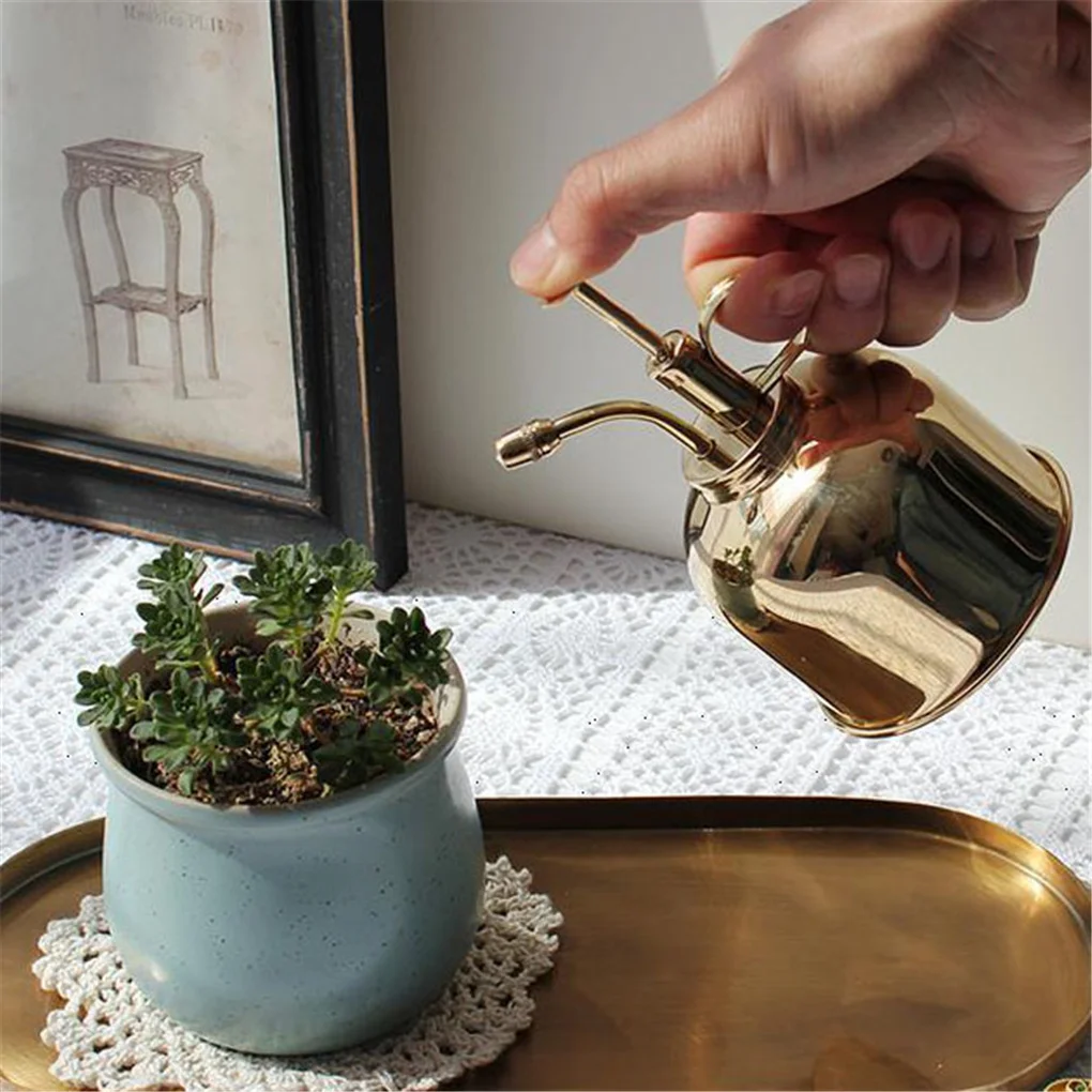 

Бутылка-распылитель для полива 300 мл, винтажная латунная бутылка-распылитель с помпой, для полива растений в саду и дома