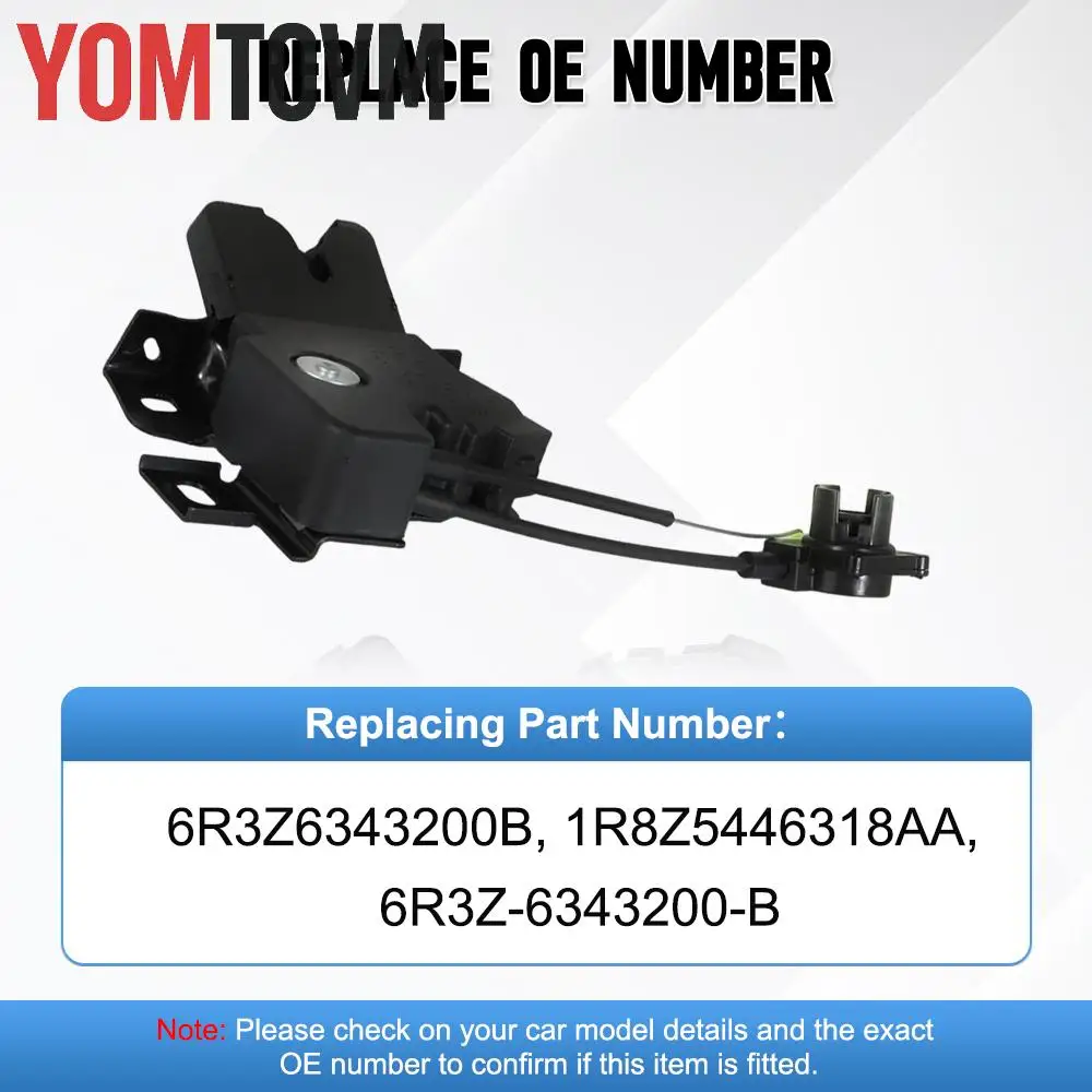6R3Z6343200B Rear Tailgate Trunk Deck Lid Latch Lock Actuator Fit For Ford Mustang Convertible 2005 2006 2007 view 6