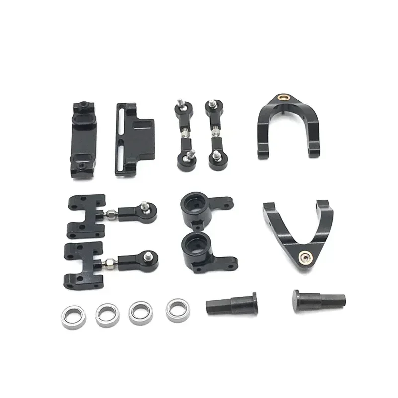 Upper and Lower Swing Arm Steering Cup Hexagonal Adapter Set for WPL 1/10 D12 Accessories Upgrade Parts Rc Model Crawler Car