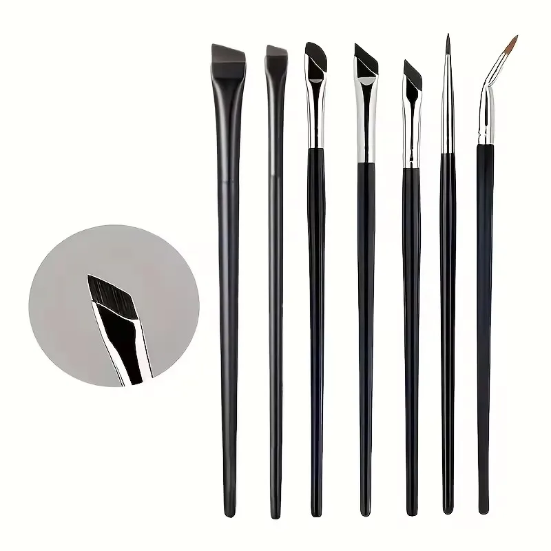 

Precision Detail Makeup Brushes Eyeliner And Eyebrow Brush Sets With Utra-thin Eyebrow And Lower Eyelid Brushes