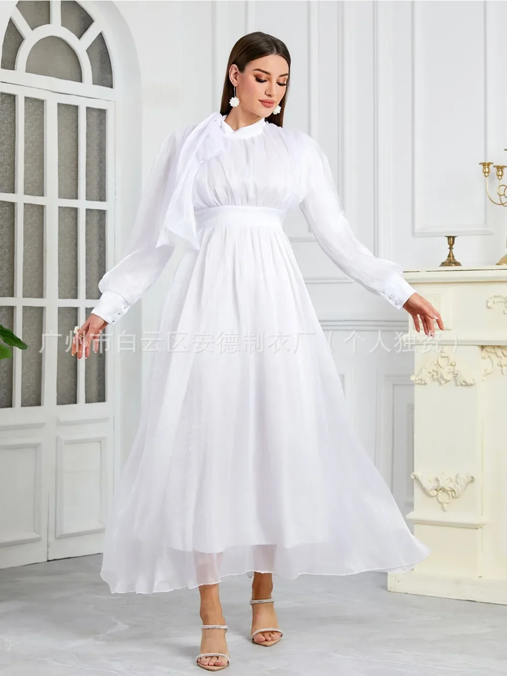 Abito per le donne Abiti da festa Abaya Ramadan Eid Fasciatura musulmana Arabo Abito lungo Marocco Dubai Caftano Islam Abiti Jalabiya 2026