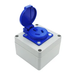 Multifunction 16A US Brazil Swiss Italy outdoor waterproof socket with bottom box industry AC power socket