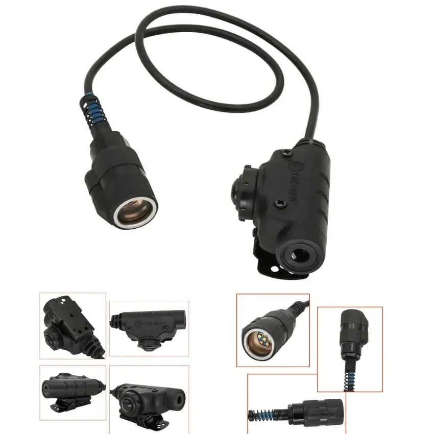 ยุทธวิธี U94 V2 ชุดหูฟัง PTT อะแดปเตอร์สําหรับ Pelto Comta/TAC-SKY ชุดหูฟัง 6Pin U94 Ptt สําหรับ PRC 148 152 163 Walkie Talkie Dummy รุ่น