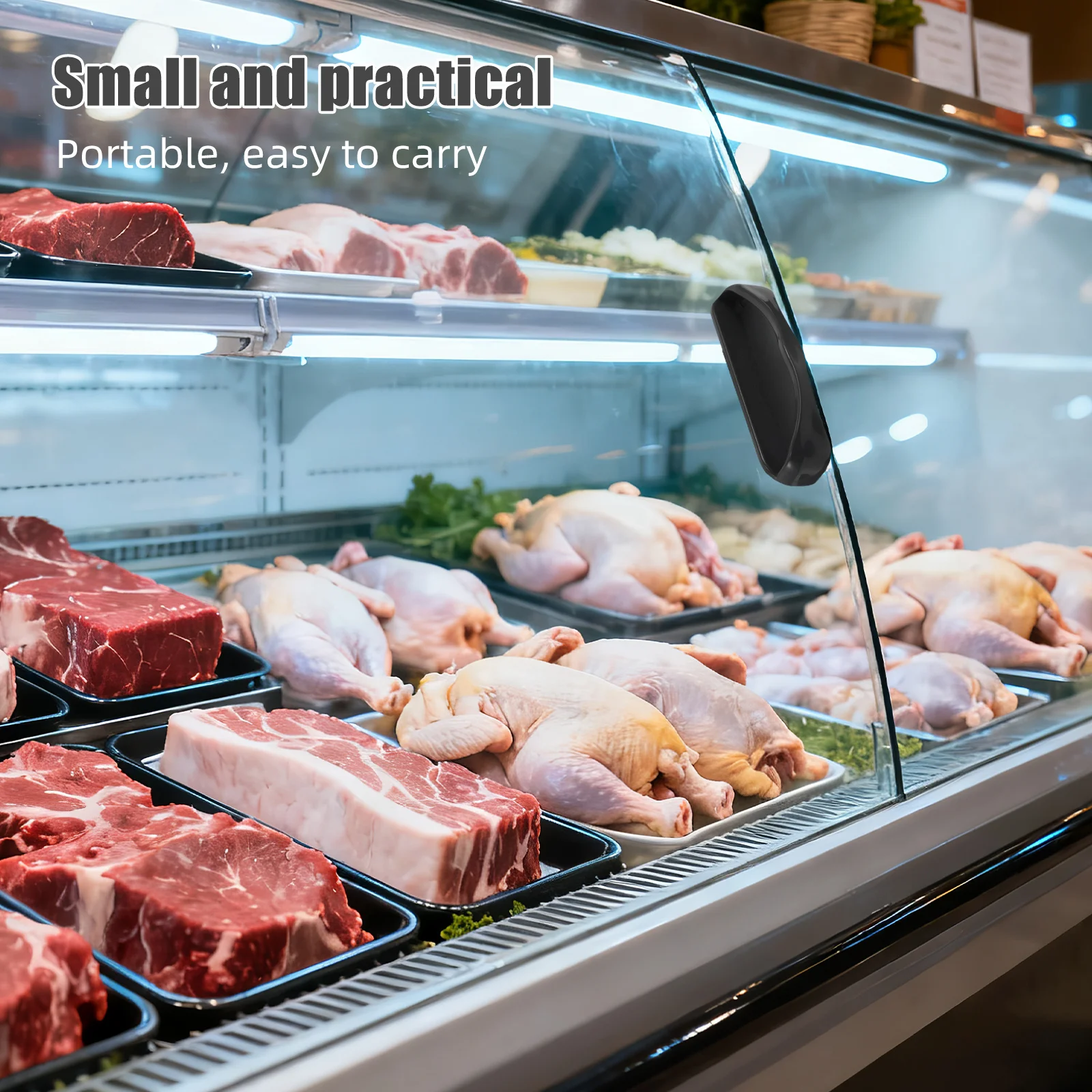 

Freezer Door Handle Heavy Duty Plastic Replacement with Anti-Slip Grip for Commercial Cooler Fridge Pull Handle Refrigerator