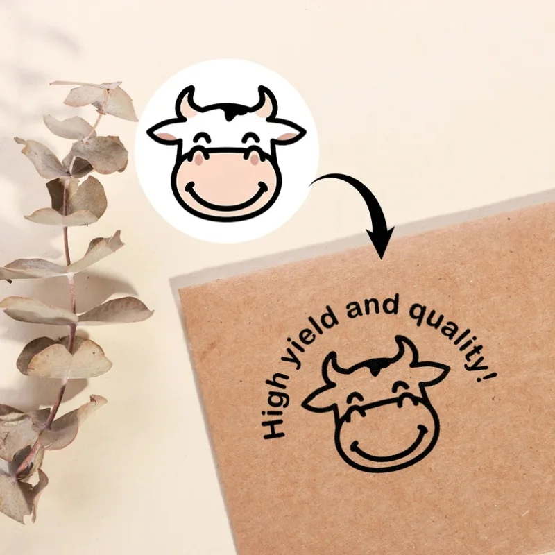 

Lovely Critter Pattern Customized Self-Inking Stamp Personalized Text/Letter Stamp for Weddings Birthday Invitation Craft