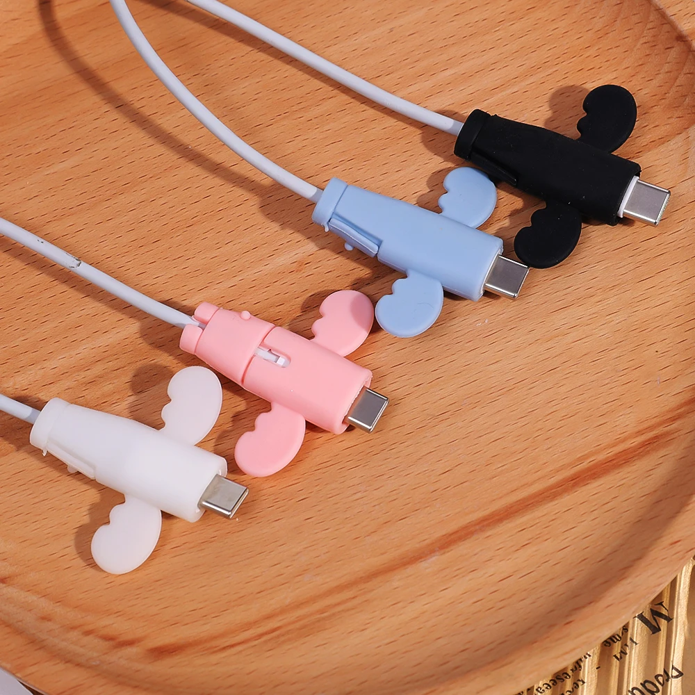 4/1pcs Wire Cord Cable Organizer Cover for IOS Android IPhone Samsung Data Cable Protector Soft Silicone Charger Cable Winder