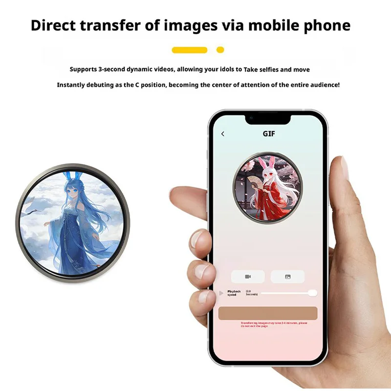 

Интеллектуальный сенсорный Bluetooth-брелок-медальон DIY с анимацией Aidou Star, декоративный элемент для дома, подвеска для сумки, подарки