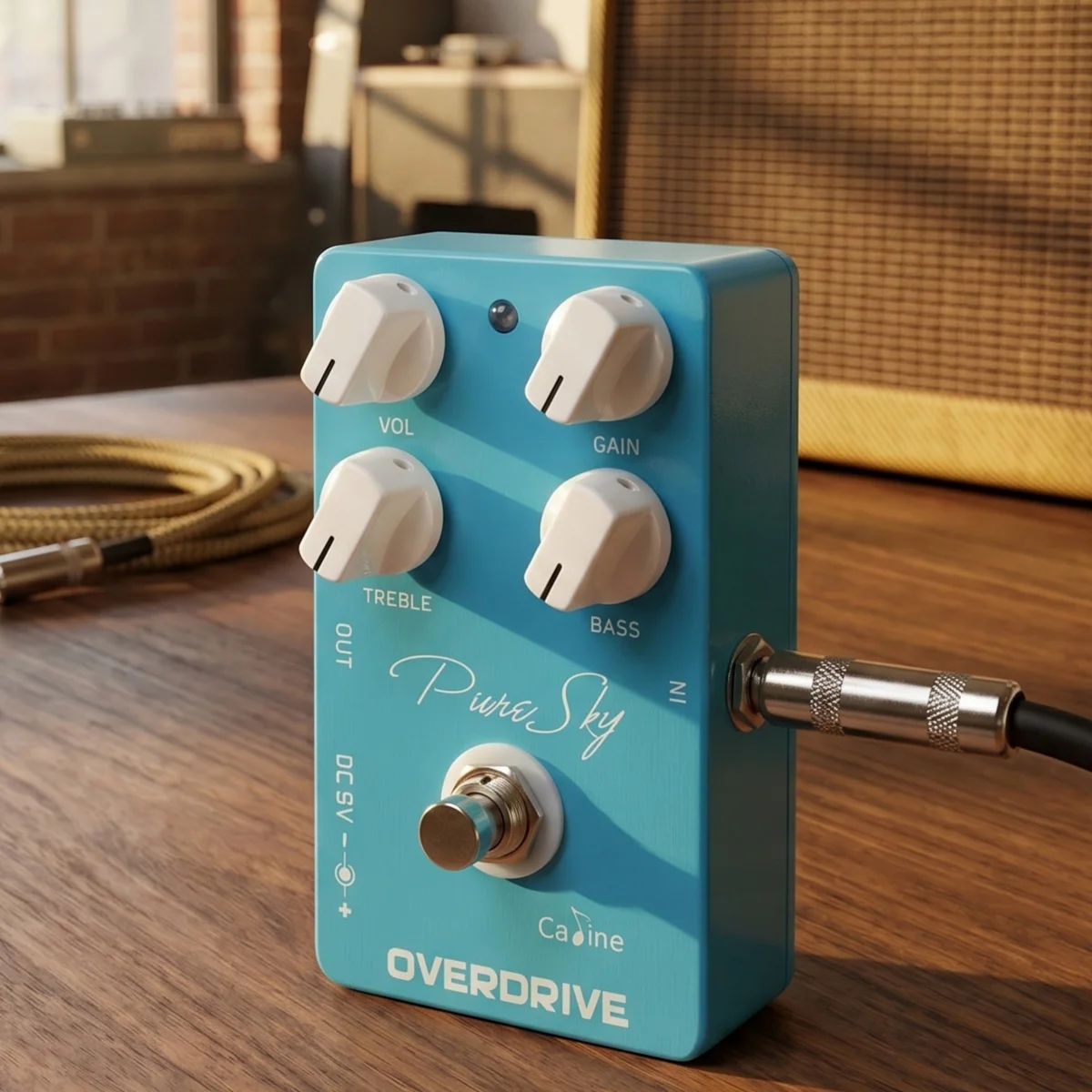 

Гитарная педаль CALINE CP-12 Pure Sky Overdrive: чистый буст, овердрайв, тон, True Bypass для электрогитары, бас-гитары, сценического использования