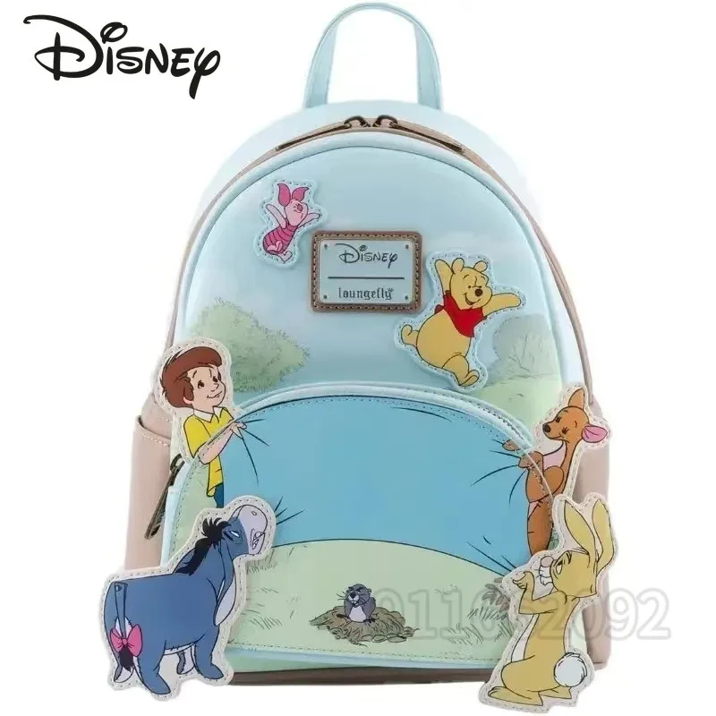 

Disney Winnie The Pooh New Mini Women's Backpack Luxury Brand Original Loungefly Backpack Cartoon Cute 3D Children's Backpack