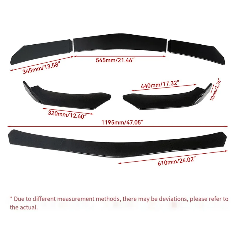 1 مجموعة جديدة سيارة لمعان أسود الجبهة حافة مصد السيارة الذقن المفسد الفاصل طقم الجسم لنيسان جوك f15 2010-2018 اكسسوارات السيارات #4